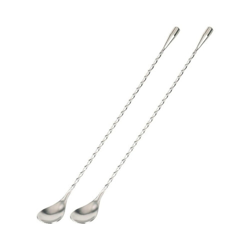 Professional Bartending Tools, Stainless Steel Construction Long Handle Cocktail Mixing Spoon For Bars, Coffee Shops