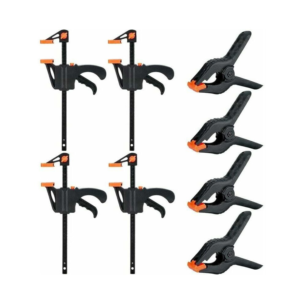Wood Working Clamps With Serrated Inside For Secure Fixation, Ergonomic Handle For Comfort And Control In Crafting 9173940457553