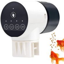 Smart Aquarium Feeder, Automatic Fish Feeder for Multiple Species, Rechargeable Lithium Battery Ensures Long Working Time, Adjustable Feeding Amount