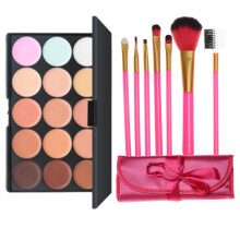 Profesionálna 15-farebná hydratačná krémová paleta korektorov, korekčná maskáčová paleta na make-up s plným krytím, kontúrovacia sada