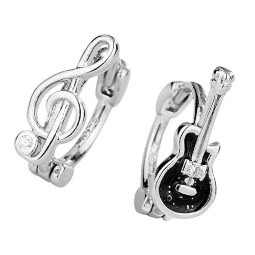 Rocker Styles Ear Jewelry Guitar Note Pattern Comfort-copper