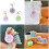 Porte-clés Mini tambour interactif, battement d'animaux,-Vert 3