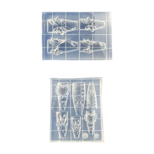 Reusable Silicone Nail Stamp Tool With Heart Bandage- C320 1
