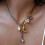 Bijoux pièce lune étoile perles collier en titane cadeau 7