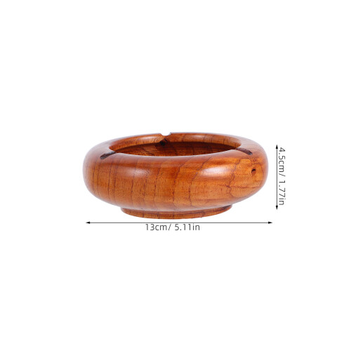 2Stk Desktop Aschenbecher Aus Holz Und Hellbraun 1