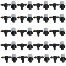 75Stk Bewässerungsdüsen Misting Sprinkler Nozzles Tee-Verbindung Bunt