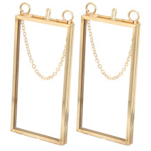 8Stk Transparente Glasrahmen Mit Messing Für Wanddekoration