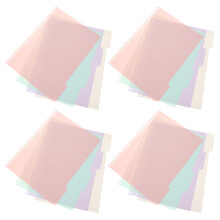 2Stk Kompaktes Notizbuch Mit Coil, Farbige Register, PP Material