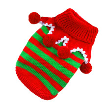 2Stk Xmas Hundepullover Bunt Gestreift Warm Strapazierfähig Und Bequem