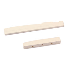 2Stk Gitarren Sattel Und Steg Beige Knochensatz Für Akustikgitarren
