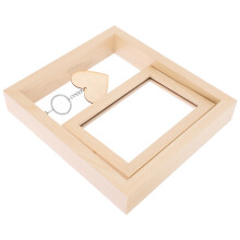 2Stk Khaki Holz Bilderrahmen Tischrahmen Für Foto Display