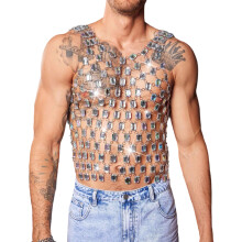 Rimpelbestendig acryl mannelijk tanktop handgemaakt-XL