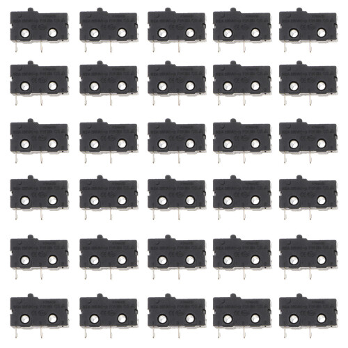 60Stk Micro Momentary Push Button Spdt Mikroschalter 5A 125V ABS