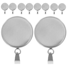 100Stk Silber Runde Anhängertrays DIY Schmuck Basis