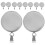 100Stk Silber Runde Anhängertrays DIY Schmuck Basis 1