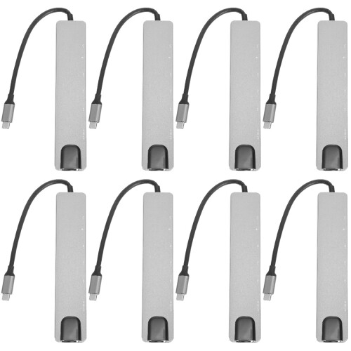 8 USB Splitter Aluminium Multi Port Datenhub Für 1
