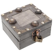 5Stk Dekorative Holz Schmuckbox Schmuckhalter Mit Eisen Details