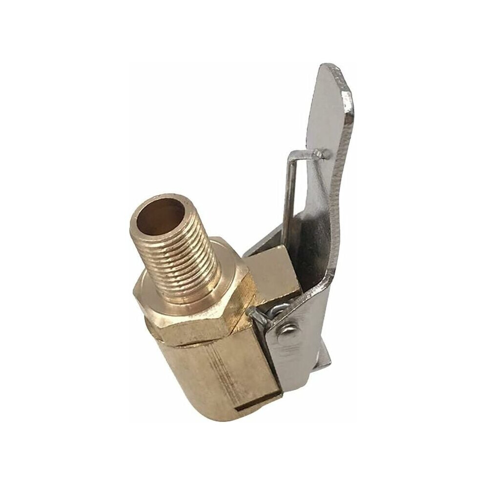 Brass Tire Chuck With Clip, Universal Fitment For Various Vehicles Including Cars And Trucks, Robust And Durable Construction Ensures Reliable 9405630626346