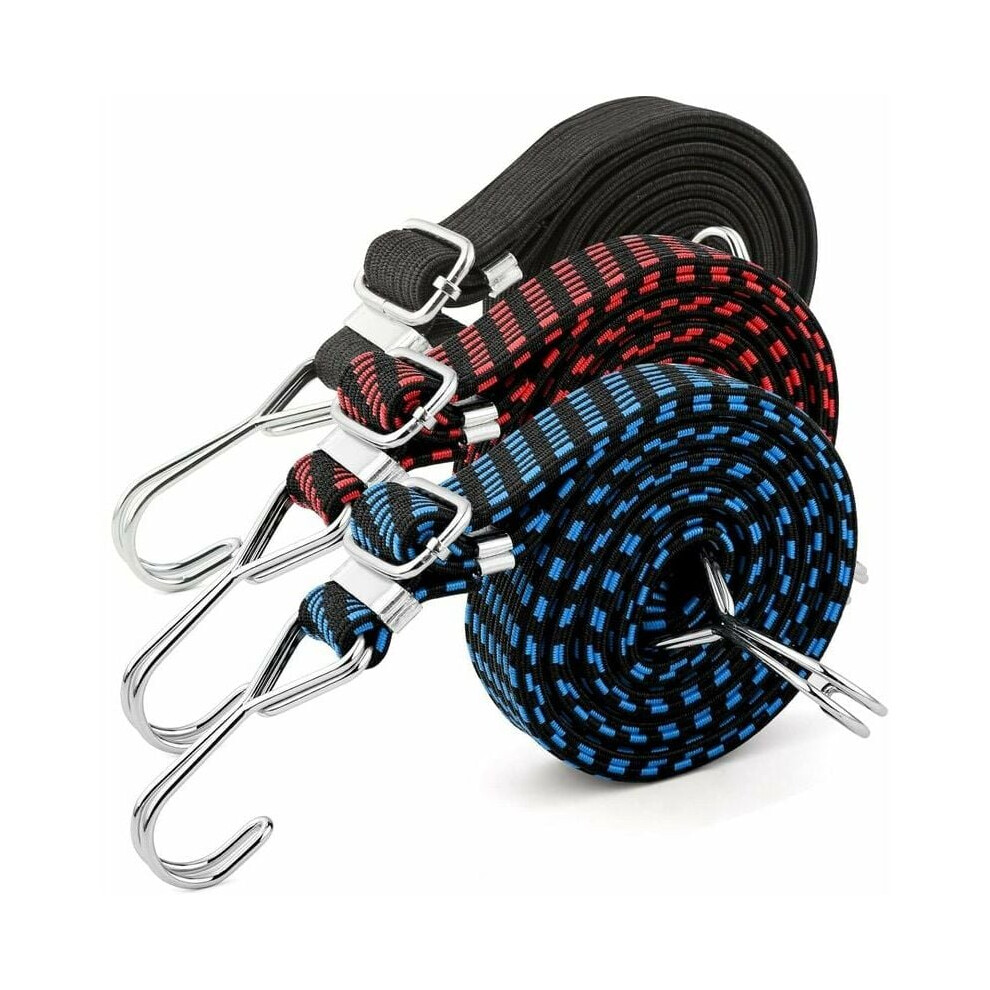 Bungee Cords With Double Hooks, Non-Slip Design Enhances Cargo Security For Versatile Outdoor Use 9173940292635