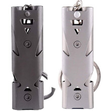 Survival Signal Tool, Stainless Steel Emergency Whistle With Unique Design For Outdoor Activities