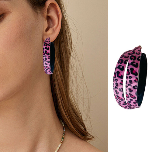 Fashion Forward Cloth Earrings Versatile For Casual-Cow pattern 2