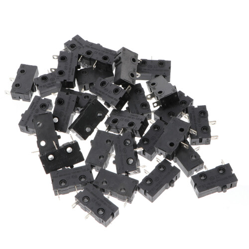 60Stk Micro Momentary Push Button Spdt Mikroschalter 5A 125V ABS 1