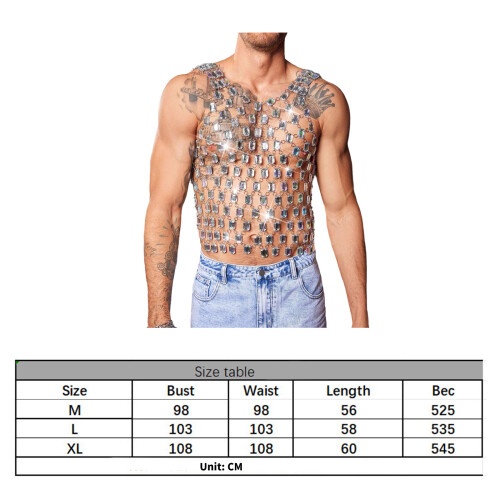 Stylish Handmade Patchwork Acrylic Tank Top Sleeveless Vest-L 2