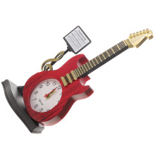 2Stk Kreative Rote Schreibtischuhr Musikalische Form
