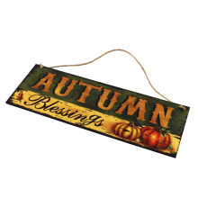 2Stk Holz Türdekoration Thanksgiving Hängendes Türschild Für Partys
