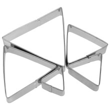 10Stk Dreieckige Keksausstecher Aus Für Kuchen Silber