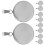 100Stk Silber Runde Anhängertrays DIY Schmuck Basis 2