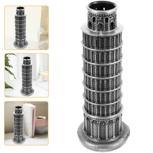 3Stk Handgefertigte Zinklegierung Pisa Turm Büro &