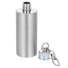 3Stk Hip Flask Mini Flasche Kompakt Schlüsselanhänger Silber