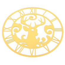 3Stk DIY Wanduhr Sticker Gold Wohnzimmer Schlafzimmer