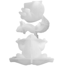 2Sets DIY Tier Silikonform Schnecke Weiß