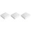 60Stk Party Einweg Servietten Silber Design Papier 4