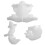 2Sets DIY Tier Silikonform Schnecke Weiß 11