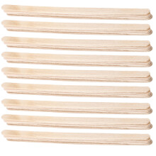 200Stk Beige Holzrührer Sticks Für Büro Party Barbedarf
