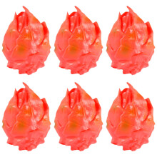 18Stk Mini Drachenfrucht Modell Aus PVC, Dekorative Rote Früchte