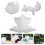 2Sets DIY Tier Silikonform Schnecke Weiß 8
