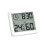 2Stk Weißes - Hygrometer Mit Zeit-Display Für 4