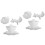 2Sets DIY Tier Silikonform Schnecke Weiß 4