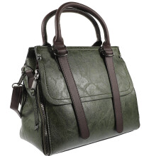 2Stk Praktische Retro PU Damen Grün Für