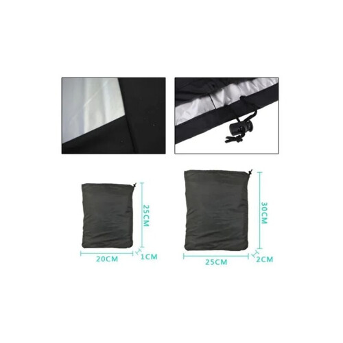 Μαύρα καλύμματα ψησταριάς μπάρμπεκιου, προστατευτικό κάλυμμα εξωτερικής 1
