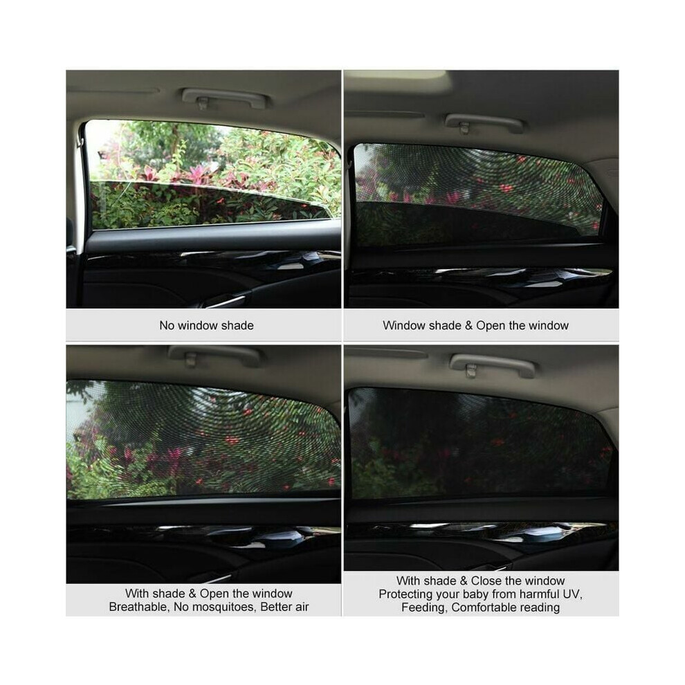 Universal Car Side Window Sun Shade, Double Layer Breathable Side Sun Mesh, For Protection Against Sun Rays And Uv Exposure, Thermal Insulation 9169997181787