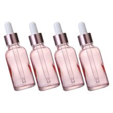 8Stk Leicht Zu Dosierende Glasflaschen Pink Tropfer Für Ätherische Öle