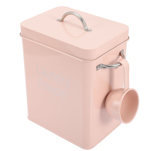 2Stk Metall Waschmittelbox Pink Mit Langlebig Und 2
