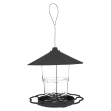 2Stk Hängender Vogel-Futterspender Grau Für Garten