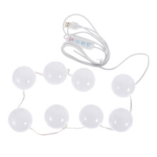 2Sets LED Schminklampen Weiß USB Klebeleuchte Wohnzimmer