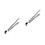 2Stk Servierzange Silber Für Grill Buffet Catering 6